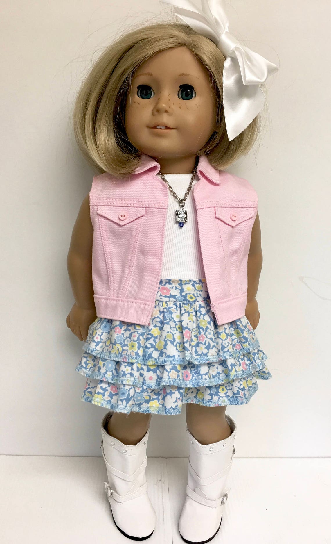 18 inch doll clothes fit American Girl Doll 6 piece outfit Etsy
