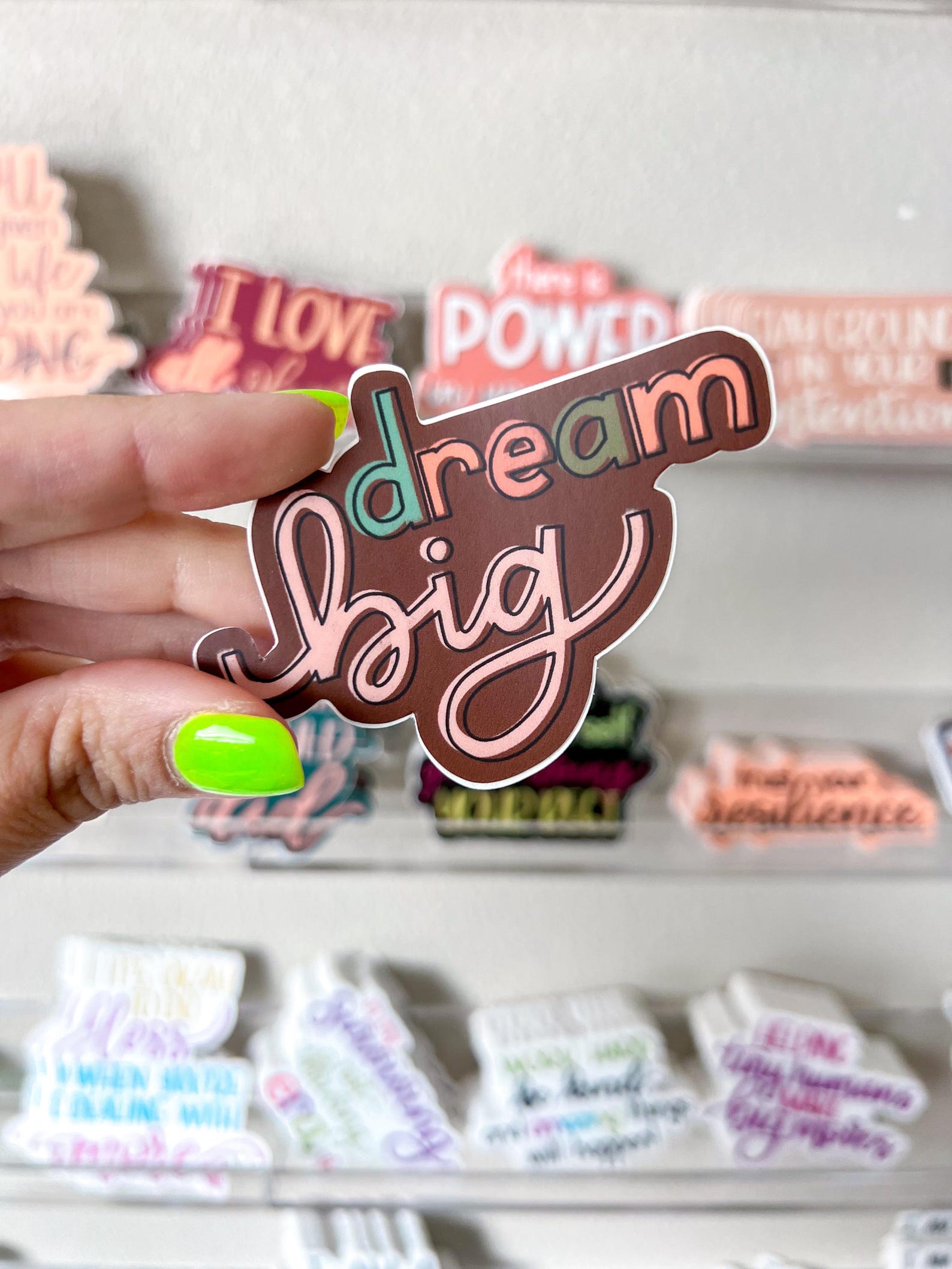 SINGLE STICKER | Dream Big | Motivational Sticker | Inspirational Vinyl ...