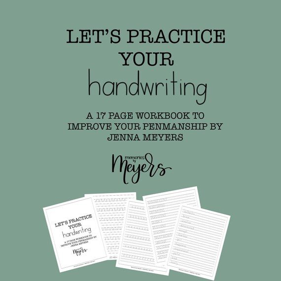 Penmanship Guide.pdf Handwriting/penmanship Digital Download 17 PAGES | Etsy