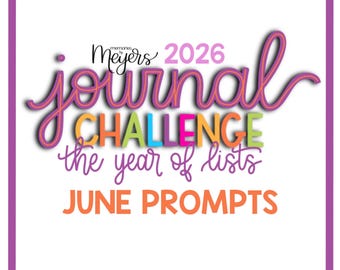 PDF JUNE PROMPTS: The Year of Lists 2026 Journal Challenge by @memoriesbymeyers