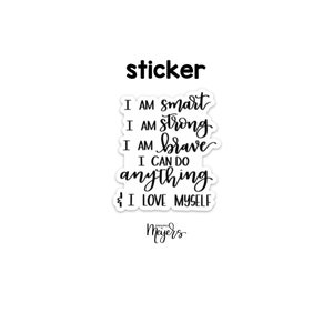 SINGLE STICKER | Mantra | Motivational Sticker | Inspirational Vinyl Decal