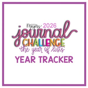 PDF ONLY TRACKER: The Year of Lists 2026 Journal Challenge von @memoriesbymeyers