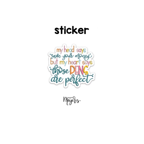 SINGLE STICKER | These Pens Are Perfect | Motivational Sticker | Inspirational Vinyl Decal