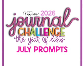 PDF INSTRUCCIONES DE JULIO: El reto del diario del año de las listas 2026 por @memoriesbymeyers