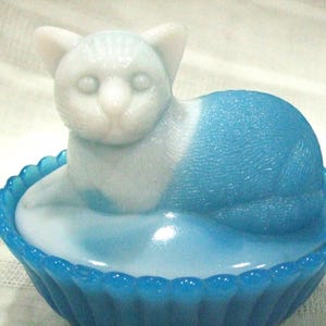 Vintage Glass Cat Nest - Etsy