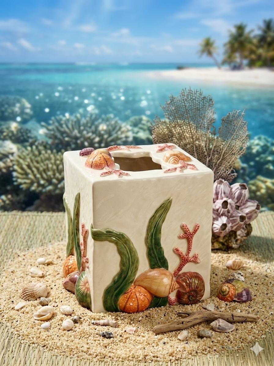 Fitz and Floyd Shell Box - Etsy
