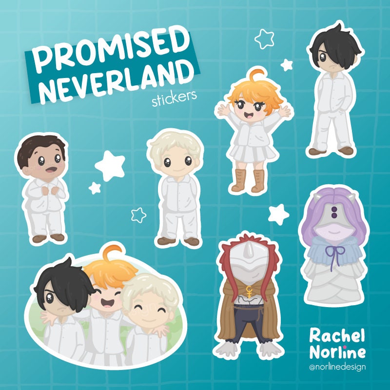 POYWALE The Promised Neverland Gift Set- Wooden Hand Shaking Anime Music  Box Isabella's Lullaby and Waterproof No Repeating Anime Stickers 50pcs  (Emma&Norman&Ray&Isabella) : : Home