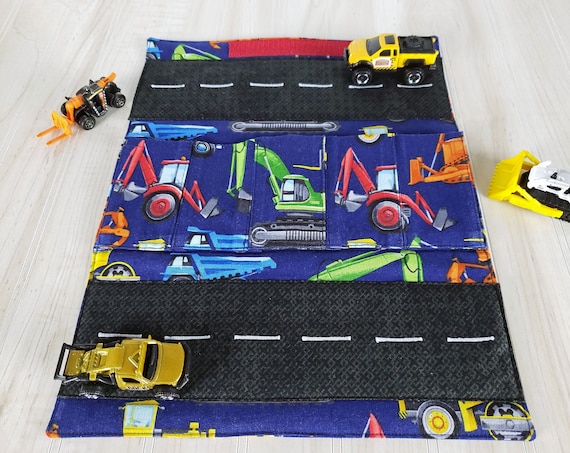 Toy Carrier with Road - Construction Vehicles Car Wallet