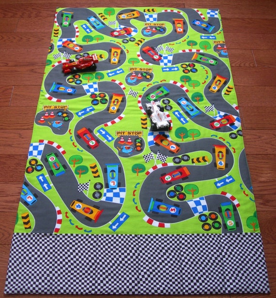 rug race car track