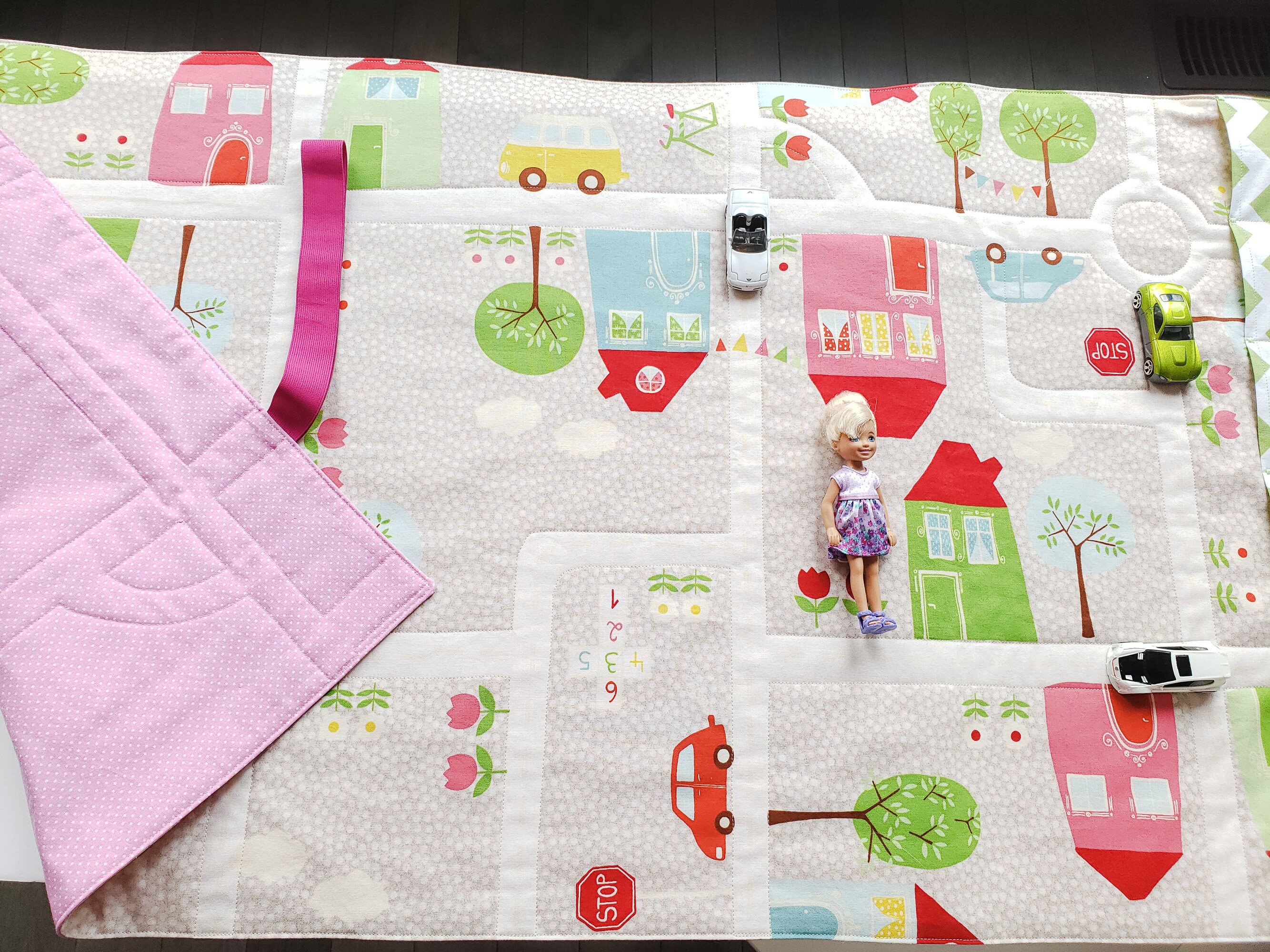 Town Road Play Mat Fold up Travel Road Activity Fabric Toy Etsy Singapore