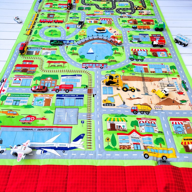 Car Play Mat Etsy Car Play Mat Etsy