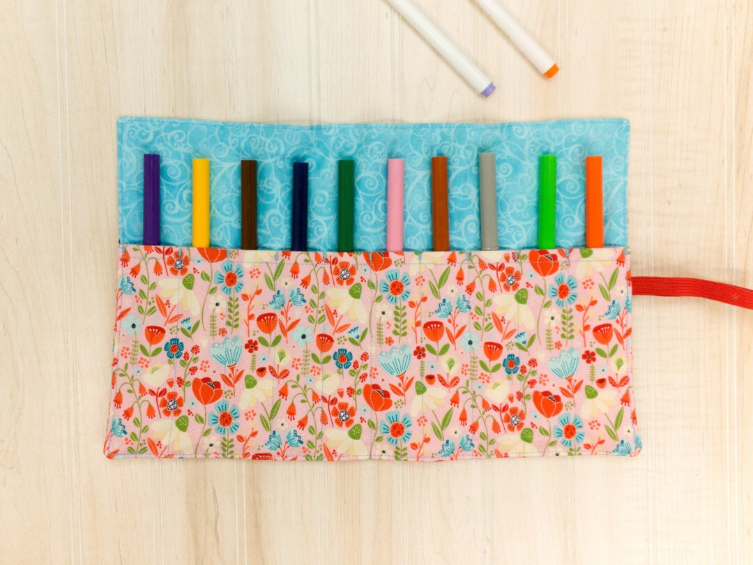 Marker Holder Coloured Pen Carrier Travel Colouring Toy Pencil Crayon