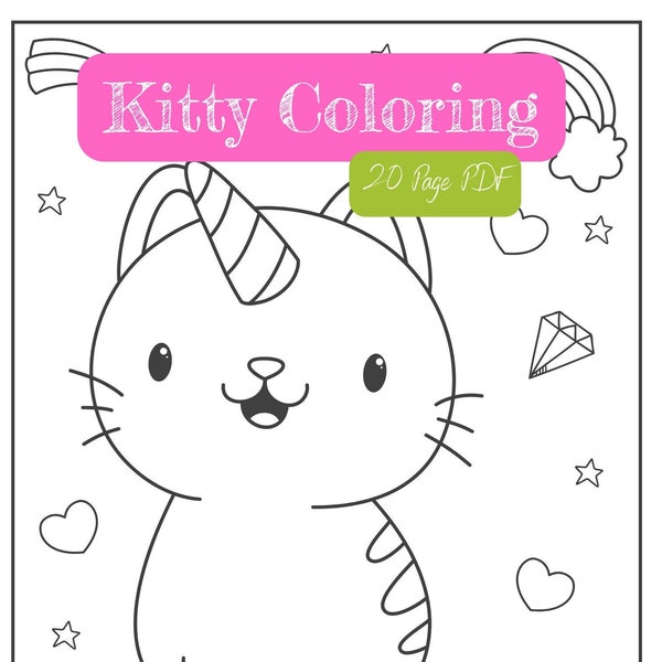 Unicorn Kitty - Etsy