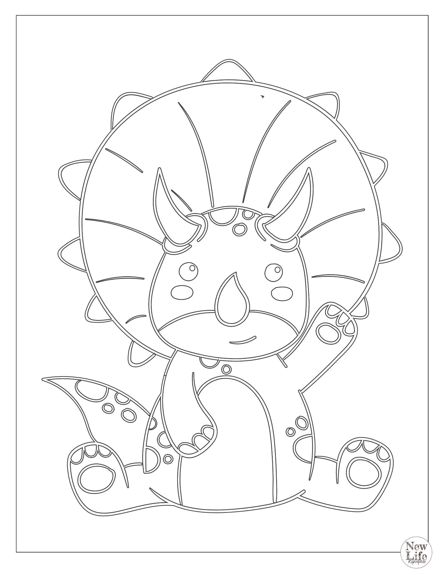 Printable/digital Download Baby Dino Coloring Pages - 10 Pages Kids ...
