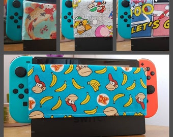 Nintendo Switch dock cover sock. Legend of Zelda Four Swords, Super Mario Bros, Sonic, Donkey Kong, dock sock dock cover switch sock protect