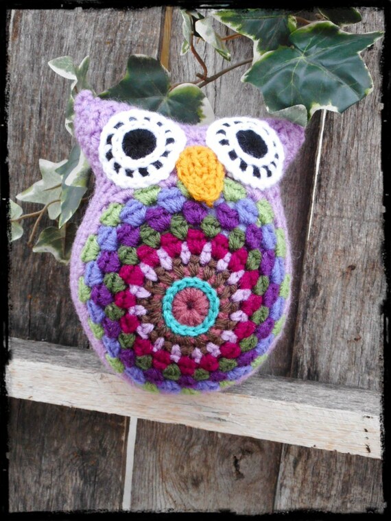 purple owl stuffed animal