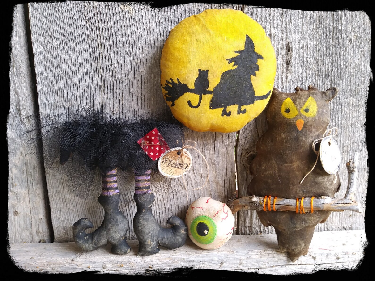 Miniature Halloween Decorations Handmade Primitive Halloween Etsy