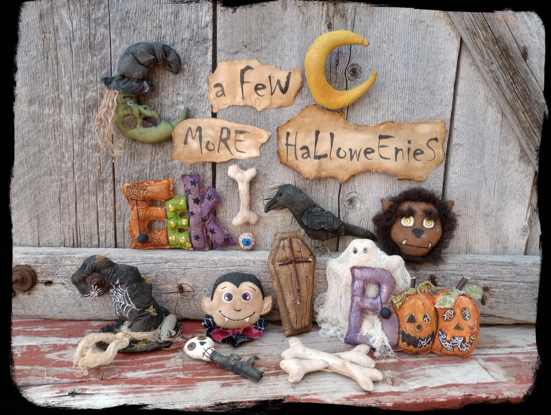 Made to Order Miniature Halloween Decorations, Primitive Halloween