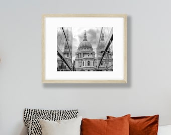 St Paul's Cathedral Print - Black and White Photography - London Wall Art
