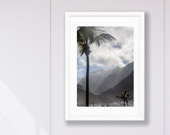 Tenerife Mountain Landscape Print: Canary Islands Nature Wall Art