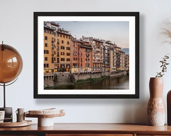 Florence Italy Photography - Arno River Photo - Florence Wall Art - Travel Photography - Arno River Print - Florence Study Abroad Gift