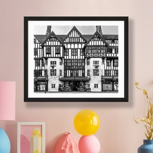 Liberty London Print - London Photography - Black and White - London Architecture Photo - Liberty London Building - Expat Gift - London Gift