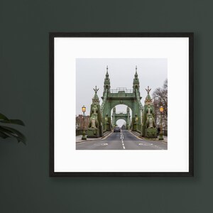 Hammersmith Bridge Square Print - London Photography - Wall Art