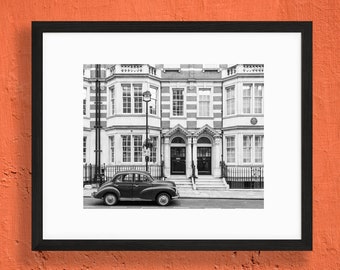 Vintage Car Print - Marylebone, London Architecture Photography - Wall Art