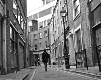 Black and White Photography - London Print Print - Alleyway - Hanway Place