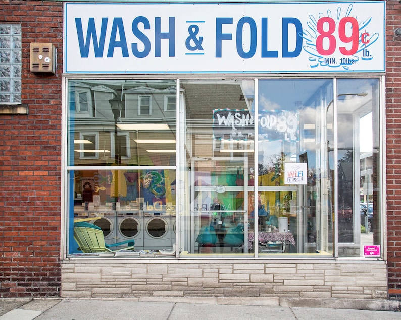 Buffalo, New York Photography Laundromat Art Laundry Wash and Fold Etsy