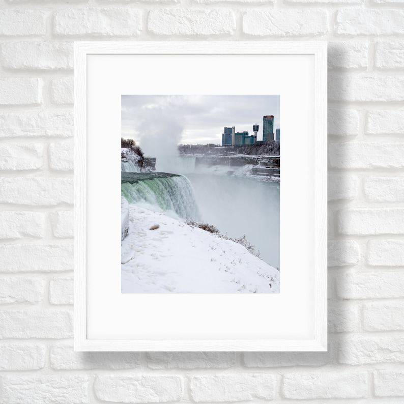 Niagara Falls Print Western New York Wall Art Winter Photography
