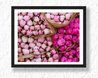 Peonies Print - Peonies Photography - Peonies Wall Art - Peonies Decor - Flower Wall Art - Flower Decor - Pink Flower Art - Flower Print