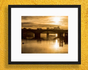 Putney Bridge Sunrise Print - London Photography - Wall Art