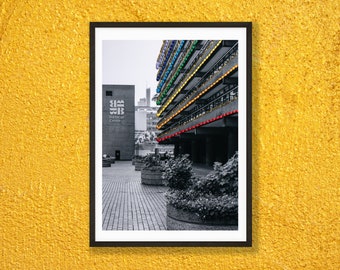 STITCHED PRINT - Barbican Shimmer - Signed, Limited Edition Reproduction of Original Hand Embroidered Photograph - London Wall Art