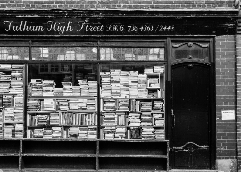 5 X 7 Fulham Photograph London Print Black and White Wall Art
