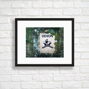 Dartmoor in December - Devon, UK Print - Nature Photography - Weathered Sign at Lydford Gorge