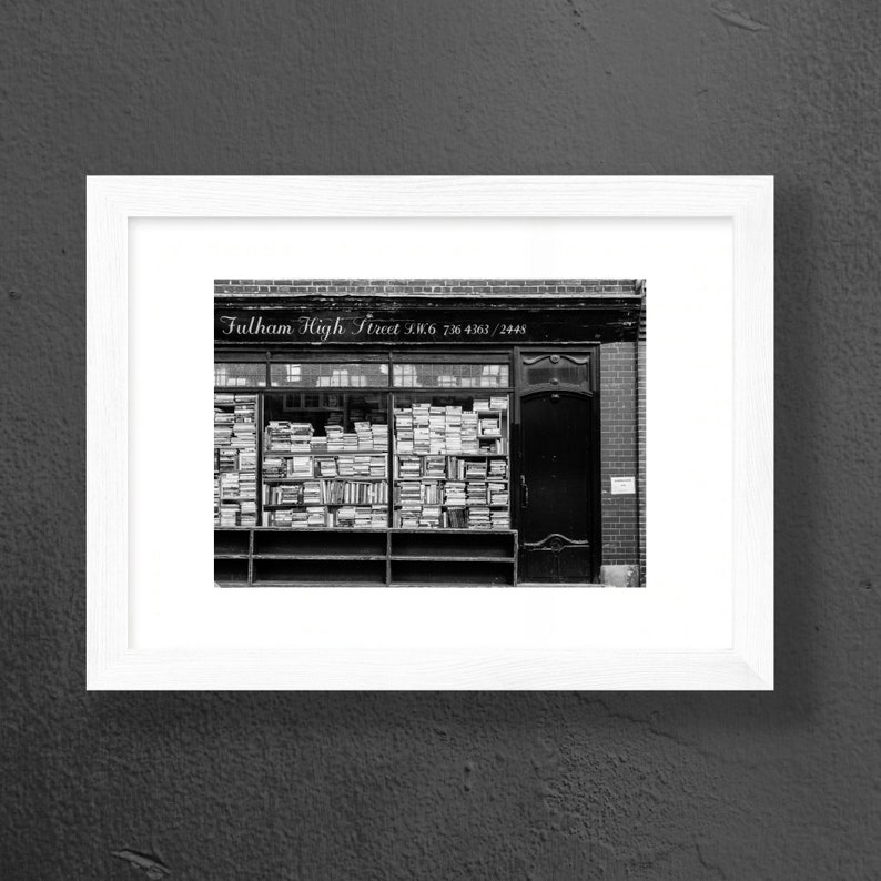 5 X 7 Fulham Photograph London Print Black and White Wall Art