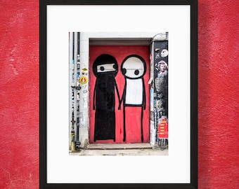 Stik Couple Wall Art - Street Art - London Photography - Shoreditch Print