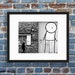 Kelly reviewed Stik Street Art Print - Black and White Photography - Shoreditch, London - Watched