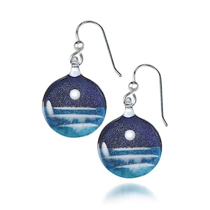 Glass Moonrise Earrings