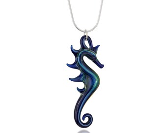 Glass Seahorse Necklace