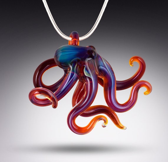 glass octopus necklace