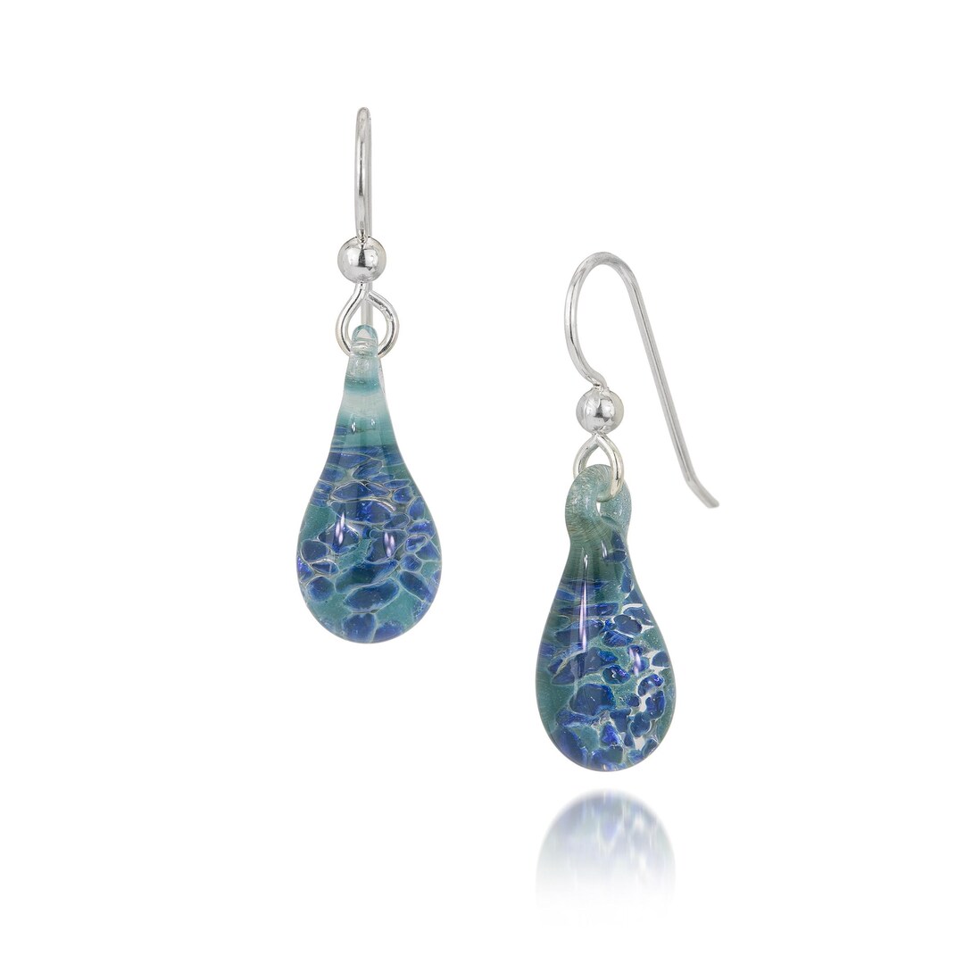 Blown Glass Earrings Etsy