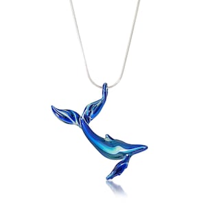 Glass Whale Necklace