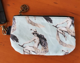 Naked Witch on Broom - Etsy