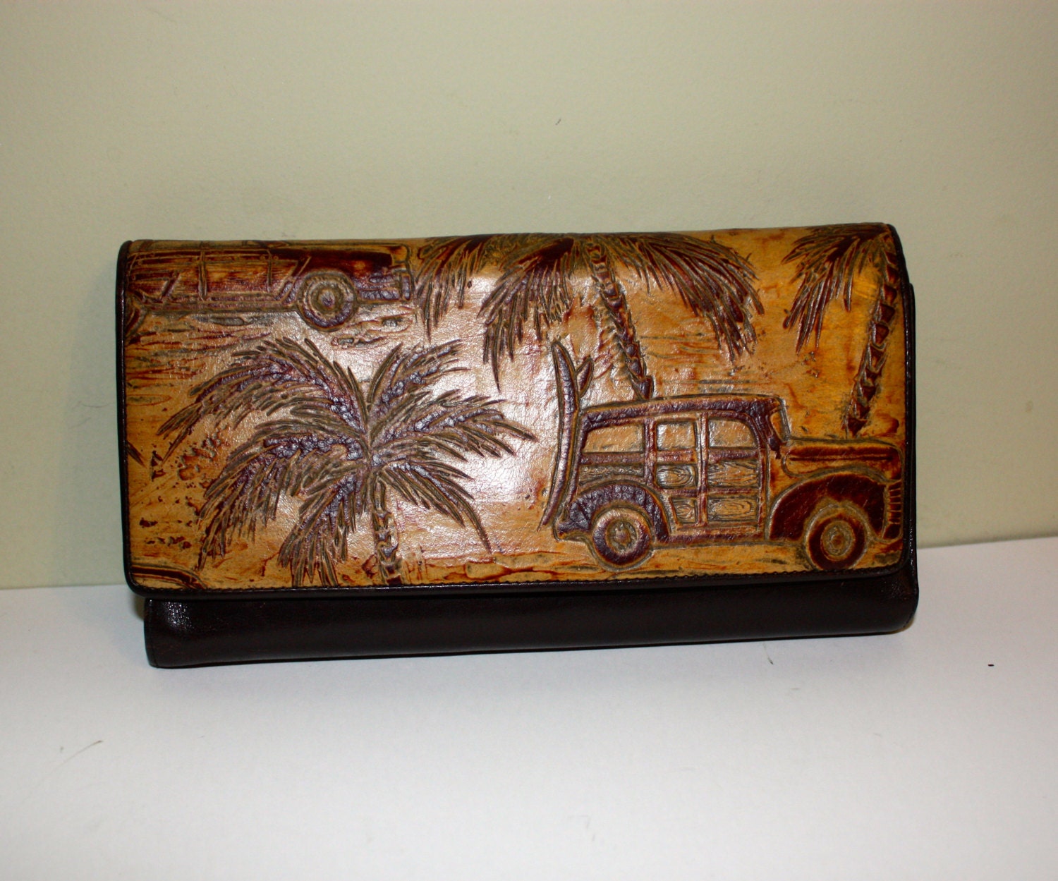 Very Rare Brahmin Copa Cabana Retro Car Wallet checkbook Etsy