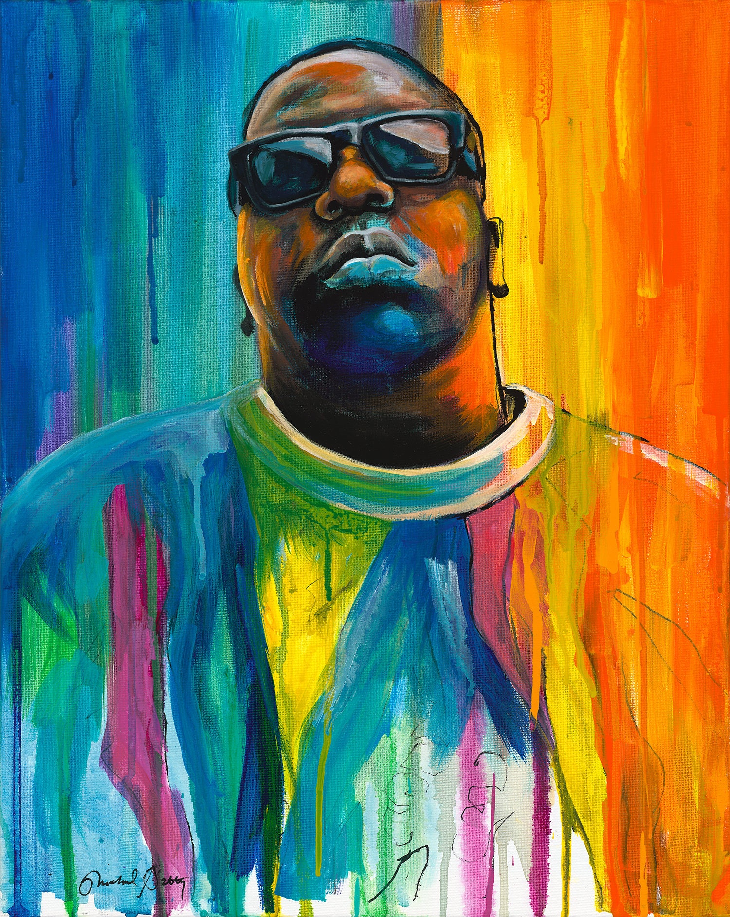 Notorious B.I.G Art Print Limited Edition Artist Reproduction on Canvas  Giclee of Hip Hop Legend the Notorious B.I.G - Etsy