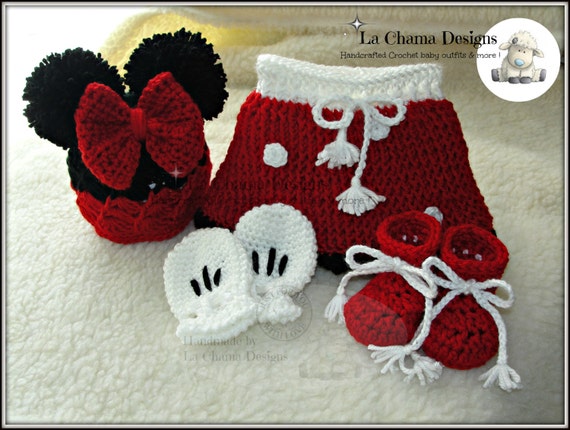 minnie mouse crochet outfit