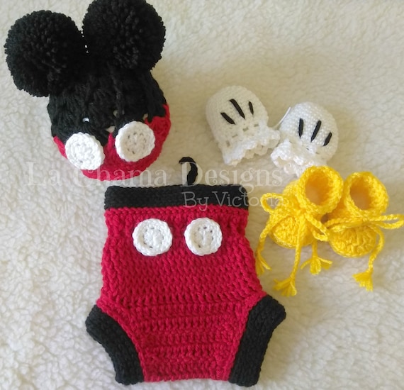 mickey mouse crochet outfit