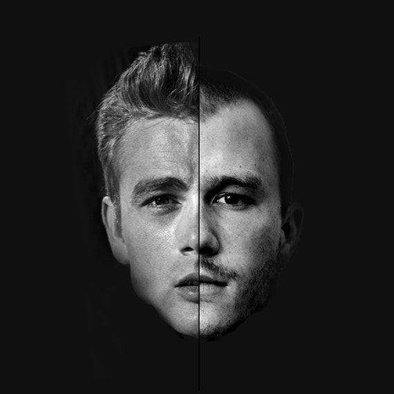 Original Painting James Dean Art Heath Ledger Art Etsy